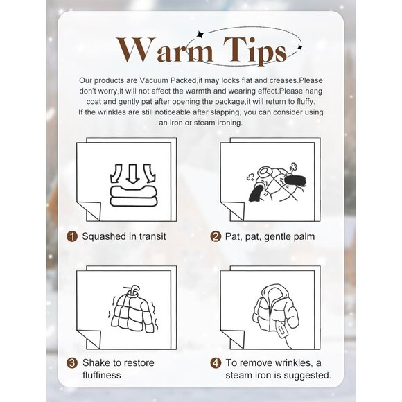 Women Plus Size Long Winter Coat Knee Length Warm Hood Zip Up Jacket for Cold We - Picture 5 of 6